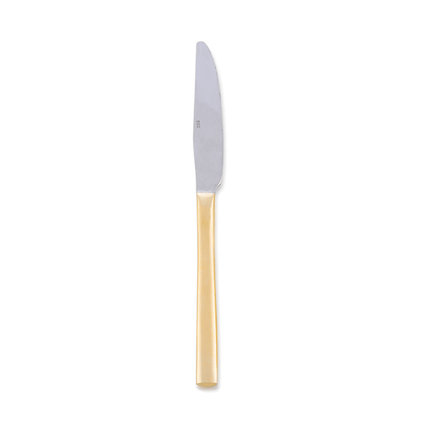 Savoy Brushed Gold Dinner Knife - Element Event Solutions