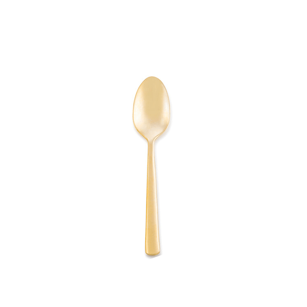 Savoy Brushed Gold Teaspoon - Element Event Solutions