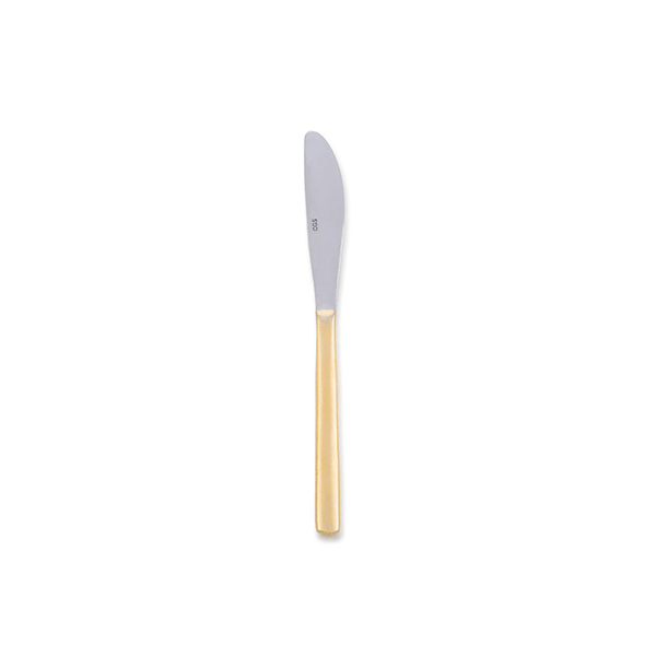 Savoy Brushed Gold Butter Knife - Element Event Solutions