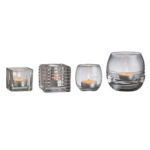 Roly Poly Clear Candleholder - Element Event Solutions