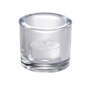 Contemporary Round Glass Candleholder - Element Event Solutions