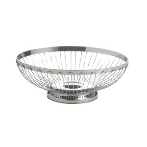 Stainless Steel Roll Basket Oval - Element Event Solutions