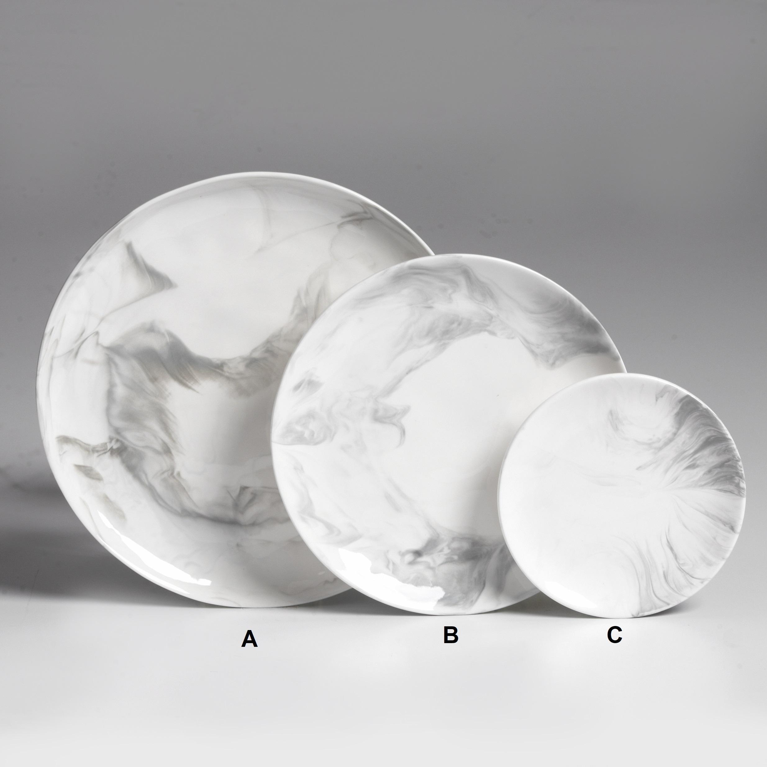 Marble Coupe Dinner Plate 11