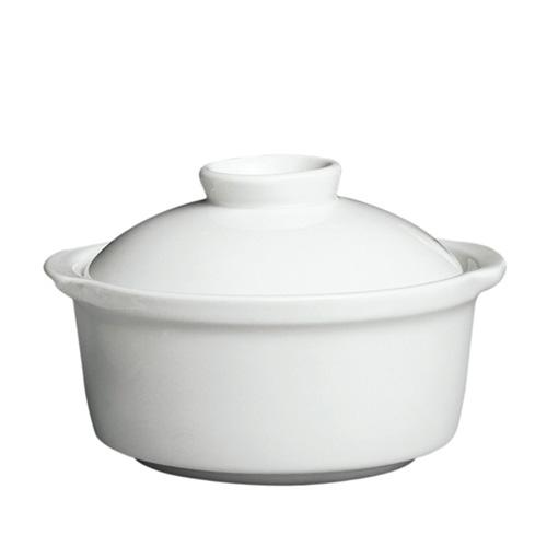 White Soup Bowl with Lid 8oz - Element Event Solutions