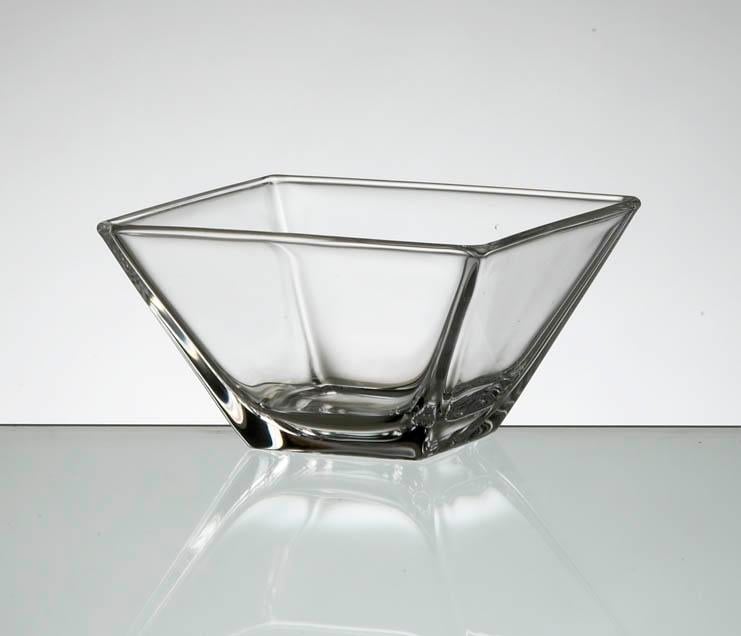 Square Glass Slant Bowl 3