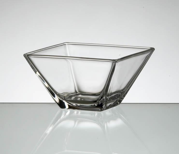 Square Glass Slant Bowl 3
