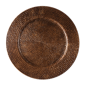 Dark Rattan Charger 12.5