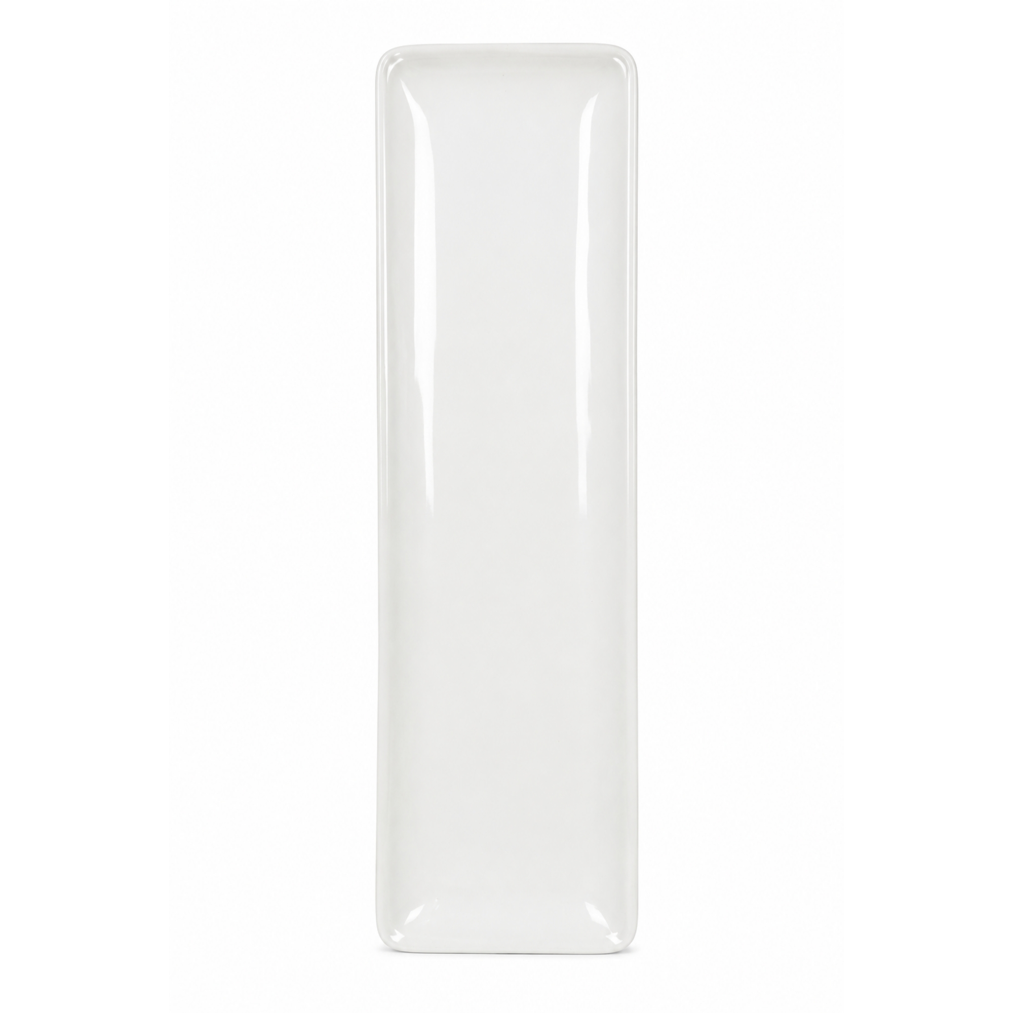 White Rectangular Coupe Plate 4