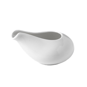 White Mini Sauce Boat 2.5oz - Element Event Solutions
