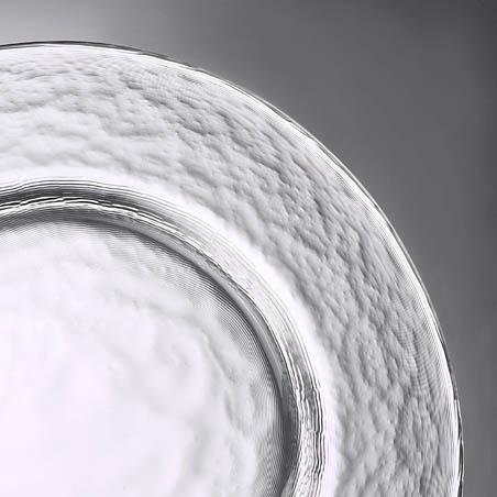 Clear Round Glass Charger 13