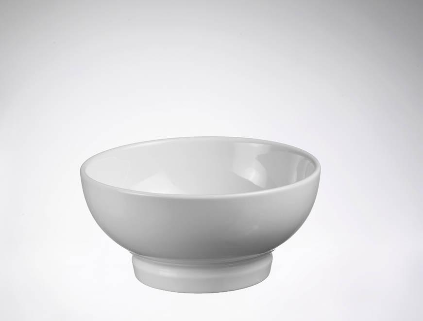 White Footed Soup Bowl 5.5