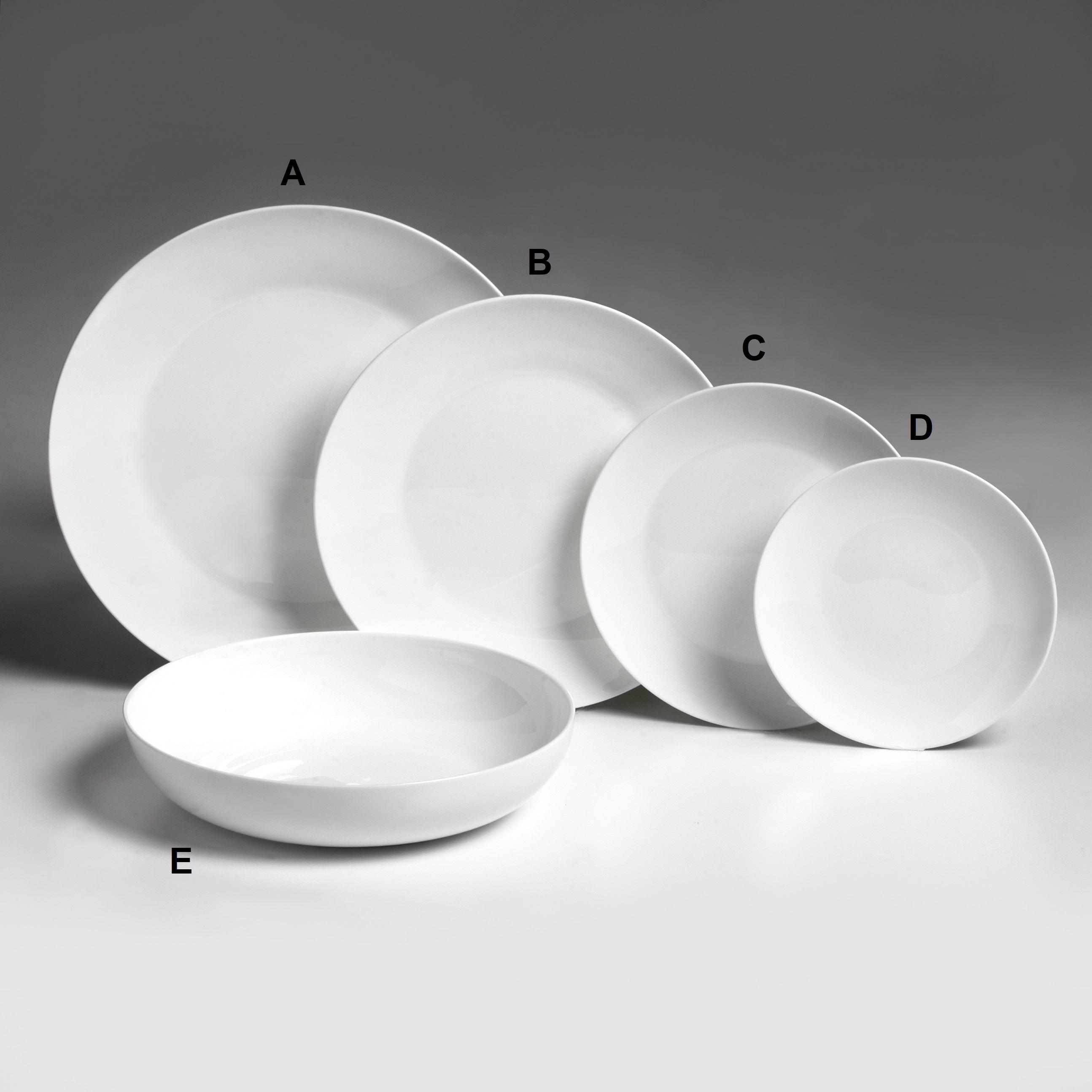 White Coupe Dinner Plate 10.5
