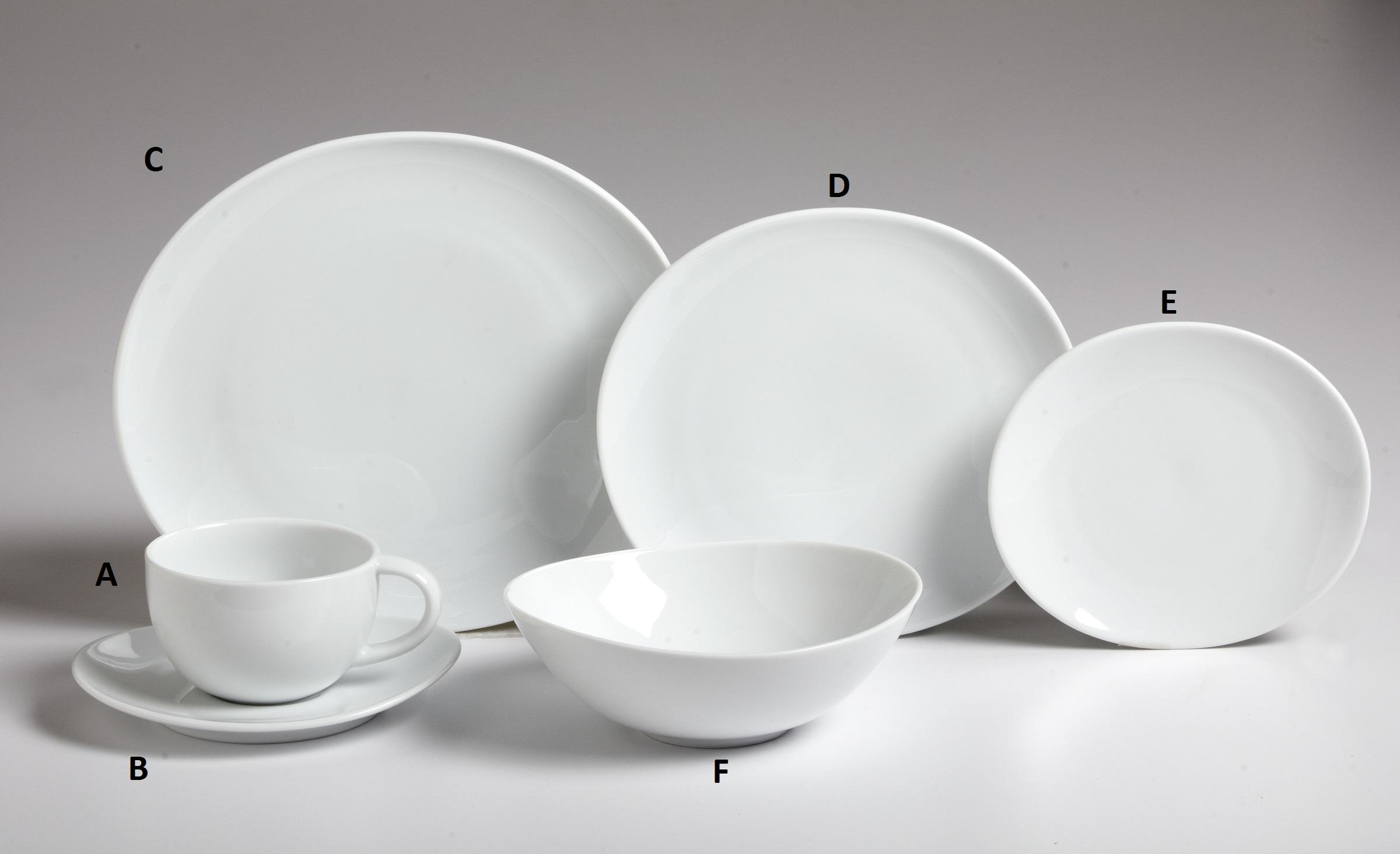 Aria Oval Tea Saucer - Element Event Solutions