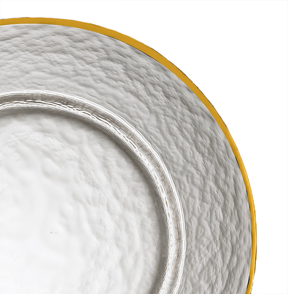 Gold Rim Glass Charger 12.5