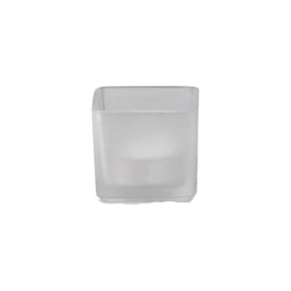Frosted Square Candleholder 3