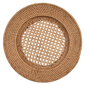 Light Rattan Charger 12.5