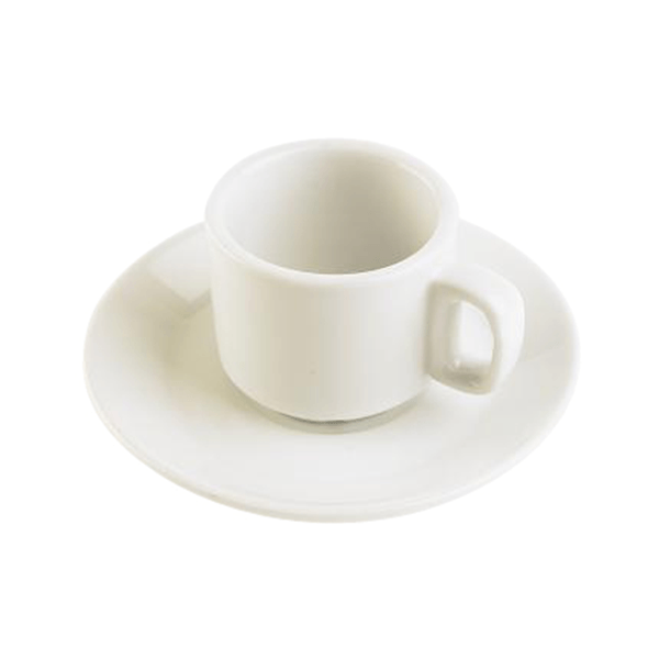 White Demi Saucer - Element Event Solutions