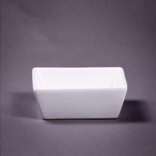 Kosher Square White Dinner Plate - Element Event Solutions