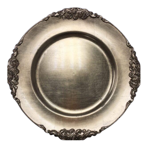 Antique Gold Acrylic Charger - Element Event Solutions