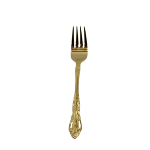 Gold 24-Karat Plated Dinner Fork - Element Event Solutions