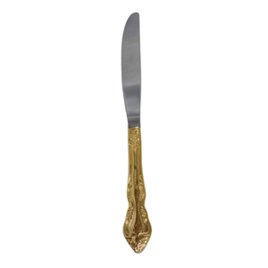 Gold 24-Karat Plated Dinner Knife - Element Event Solutions