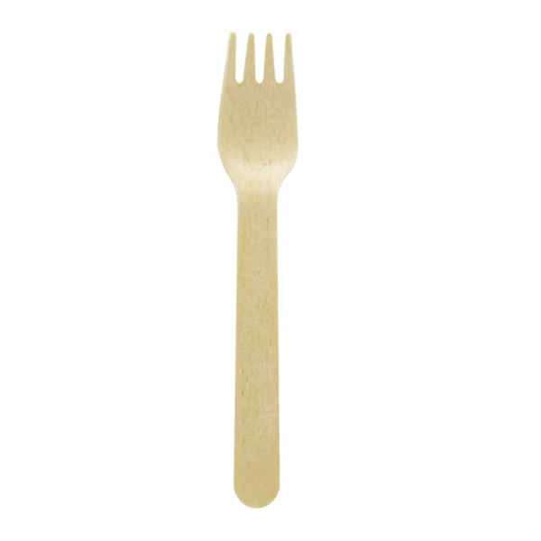 Disposable Wooden Fork 100 pack - Element Event Solutions