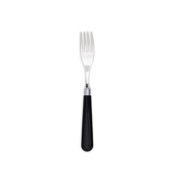 Noto Black Resin Handle Dessert and Salad Fork - Element Event Solutions
