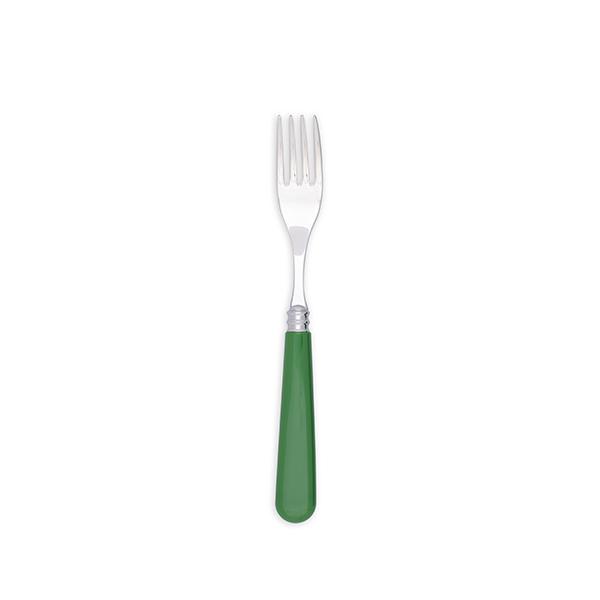 Noto Green Resin Handle Dessert and Salad Fork - Element Event Solutions