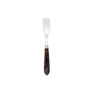 Tortoise Resin Handle Dessert and Salad Fork - Element Event Solutions