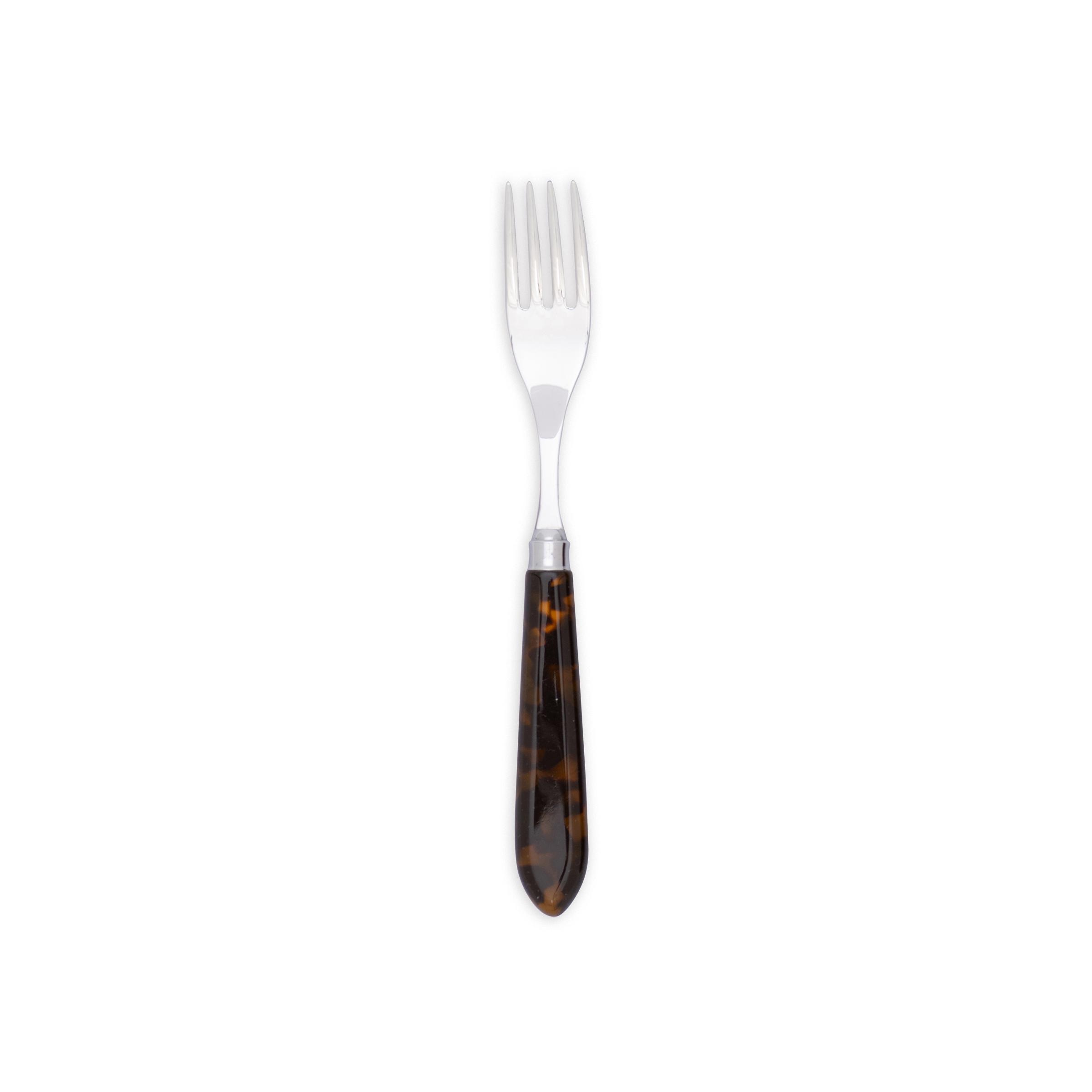 Tortoise Resin Handle Dinner Fork - Element Event Solutions