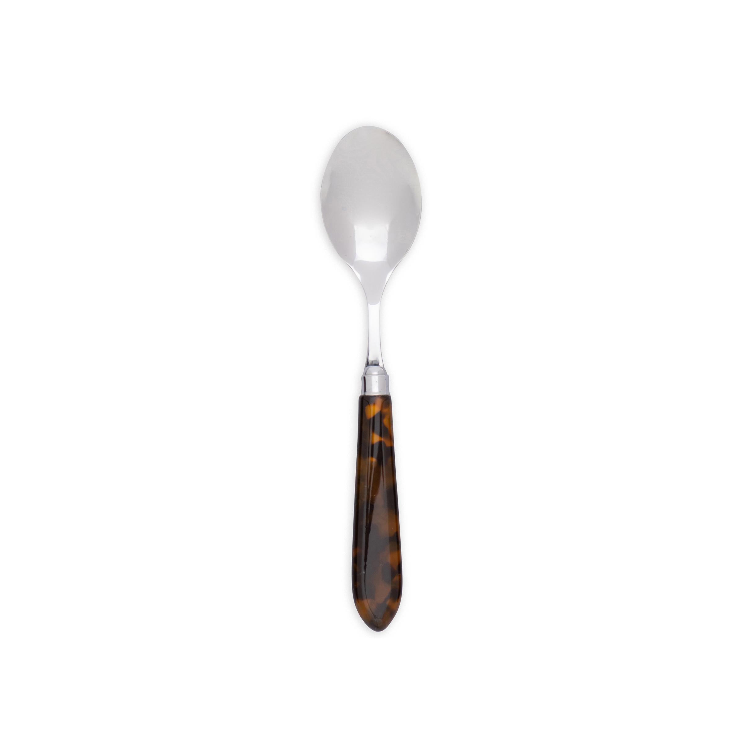 Tortoise Resin Handle Dessert and Soup Spoon - Element Event Solutions