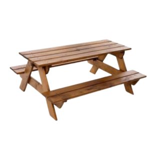 Wood Picnic Table 6' - Element Event Solutions