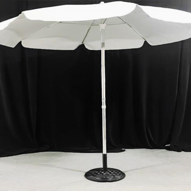 White Vinyl Market Umbrella 7' Diameter - Element Event Solutions
