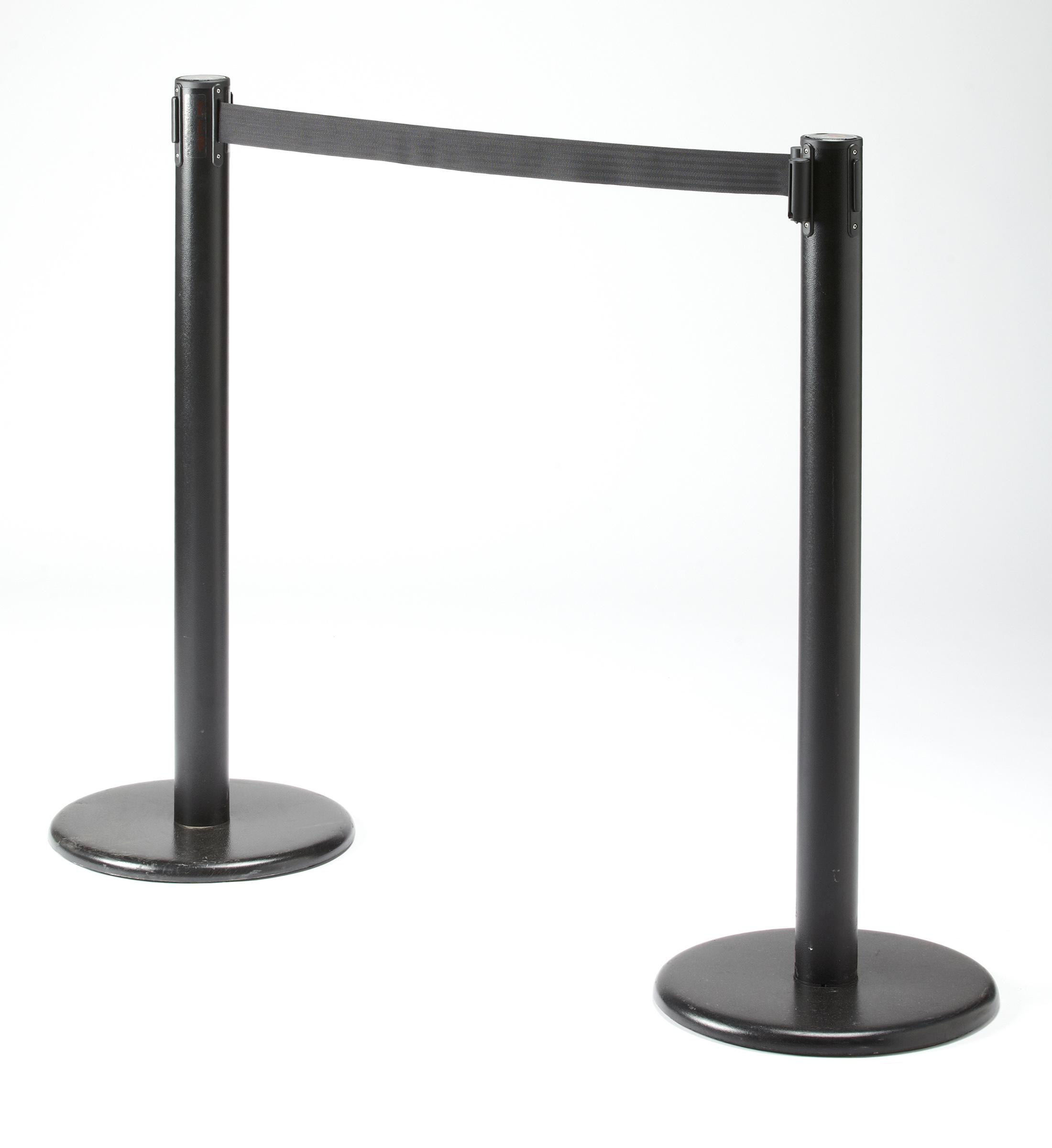 Black Retractable Stanchion - Element Event Solutions