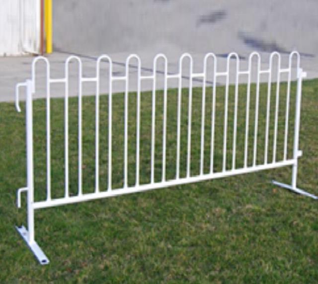 White Metal Fence 8'x42