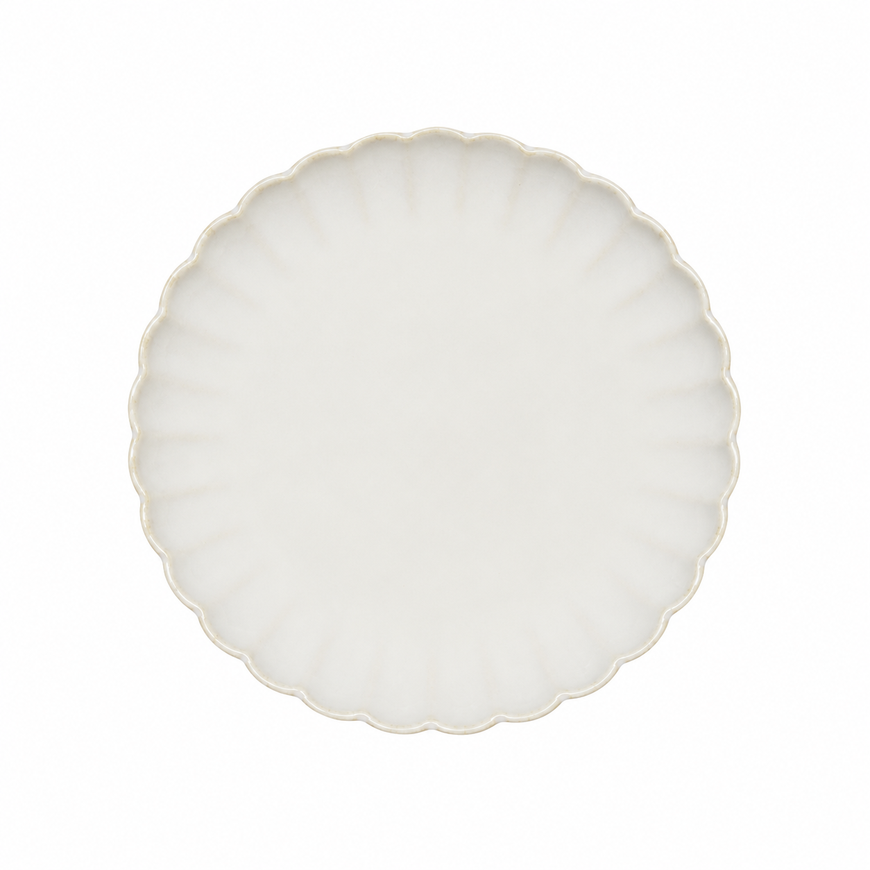 Natural Scallop Side Plate 7.87