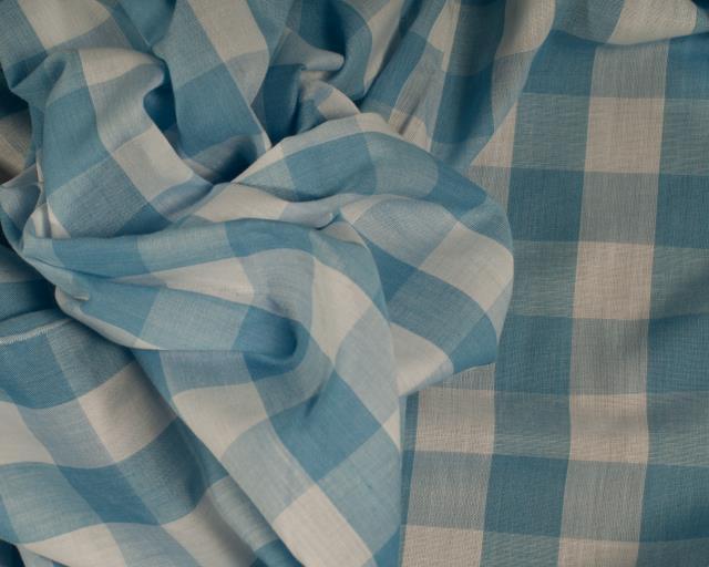 Blue Check Tablecloth 108
