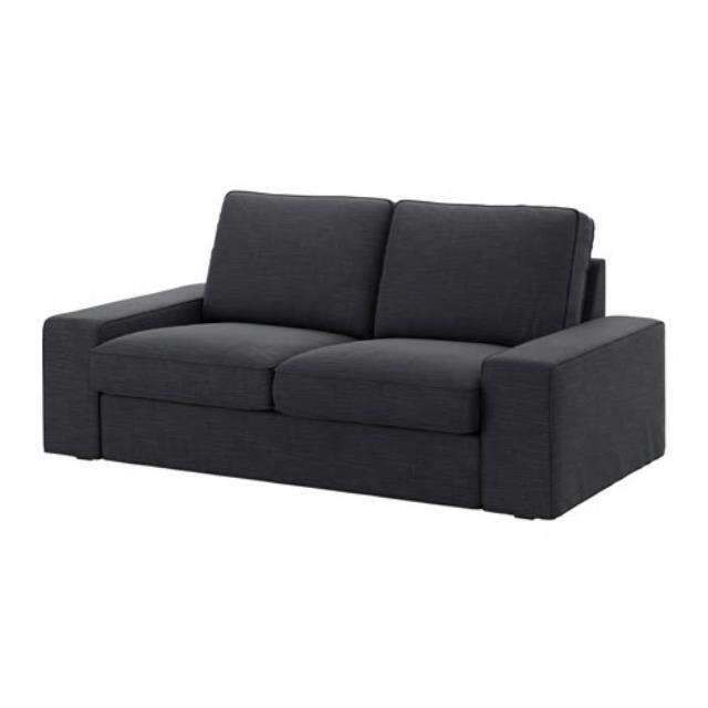Elton Grey Fabric Loveseat - Element Event Solutions