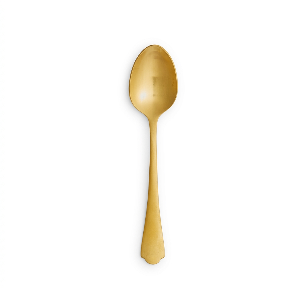 Ethan Brushed Gold Soup Spoon - Element Event Solutions