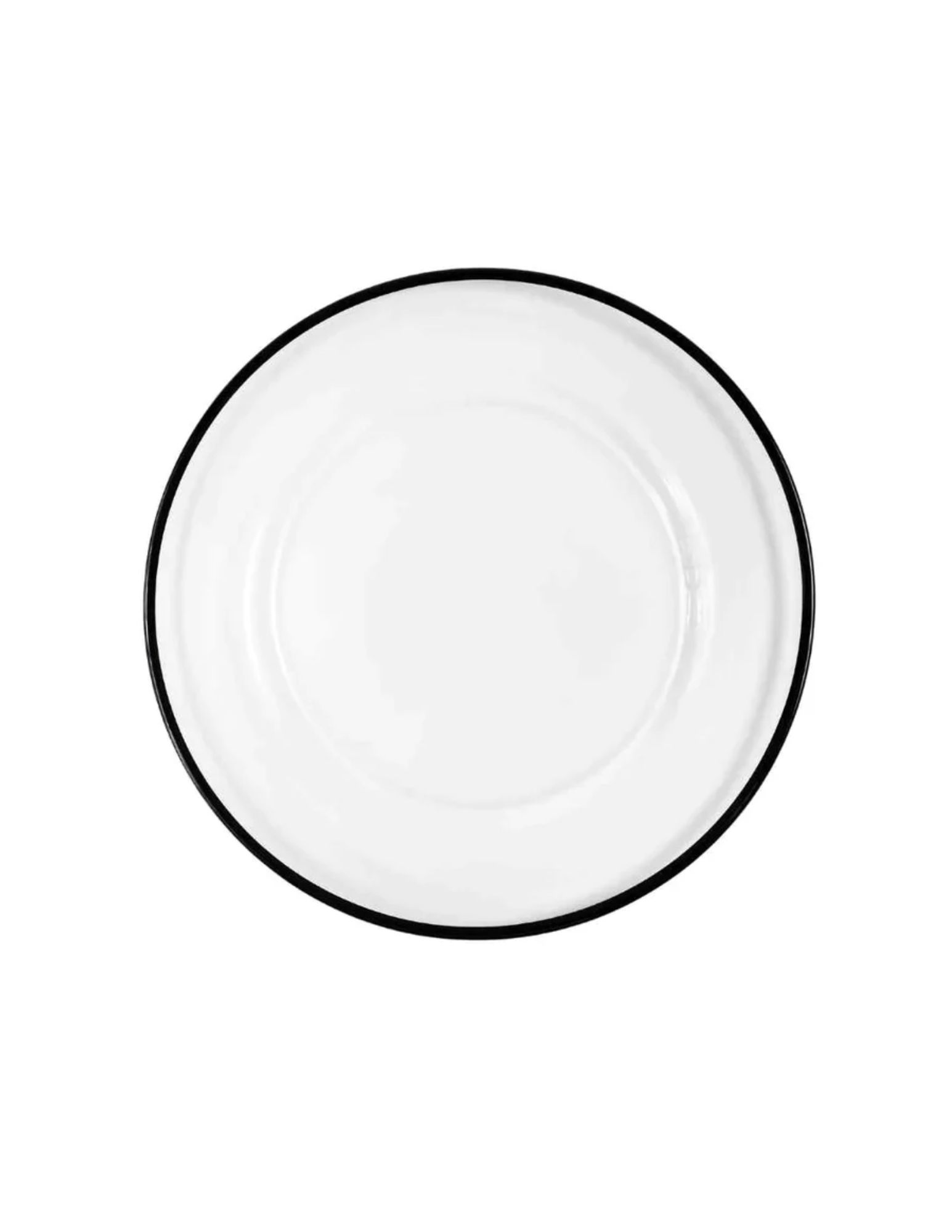 Halo Black Glass Charger 12.5