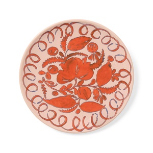 Pink Amalfi Printed Dessert Plate 8.5