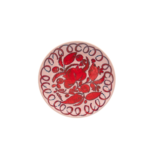 Pink Amalfi Printed Dessert Plate 8.5