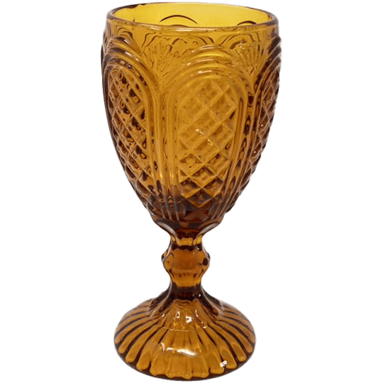 Carousel Amber Goblet - Element Event Solutions