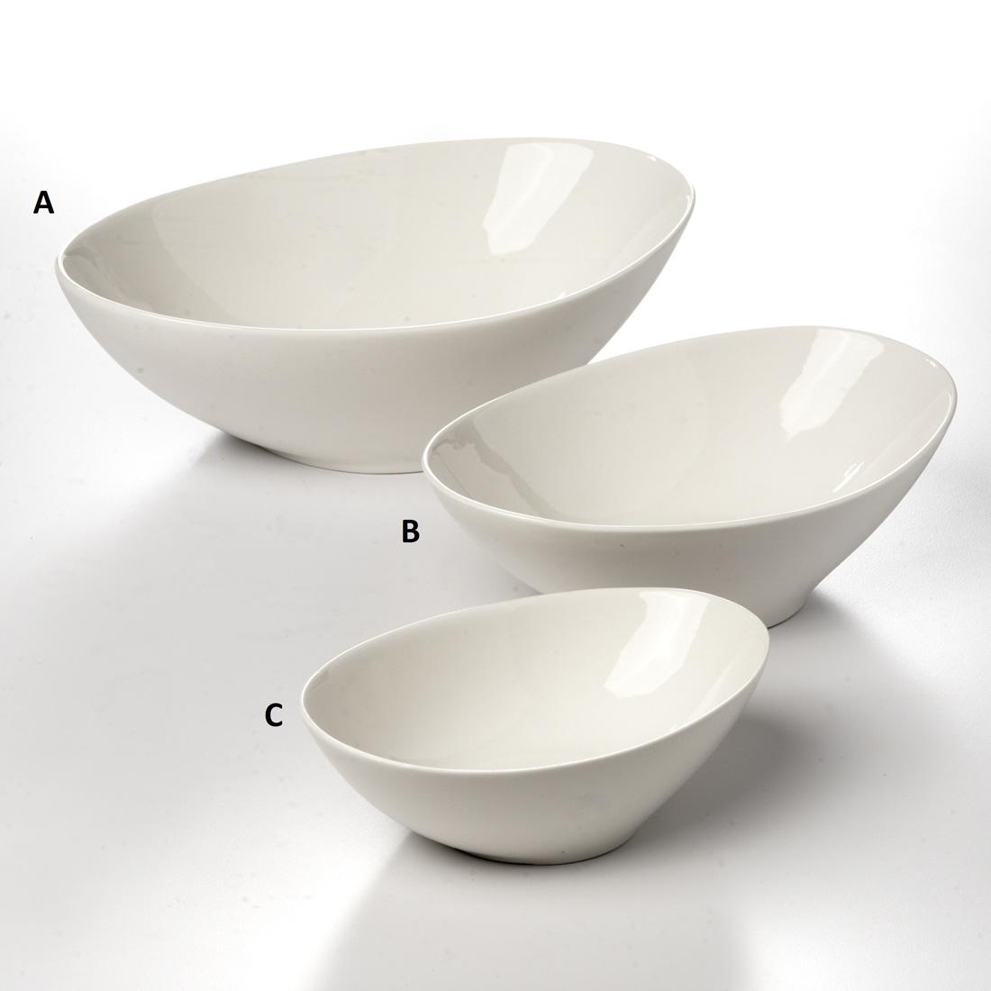Ellipse White Bowl 12
