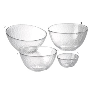 Oceana Round Slant Glass Bowl 10