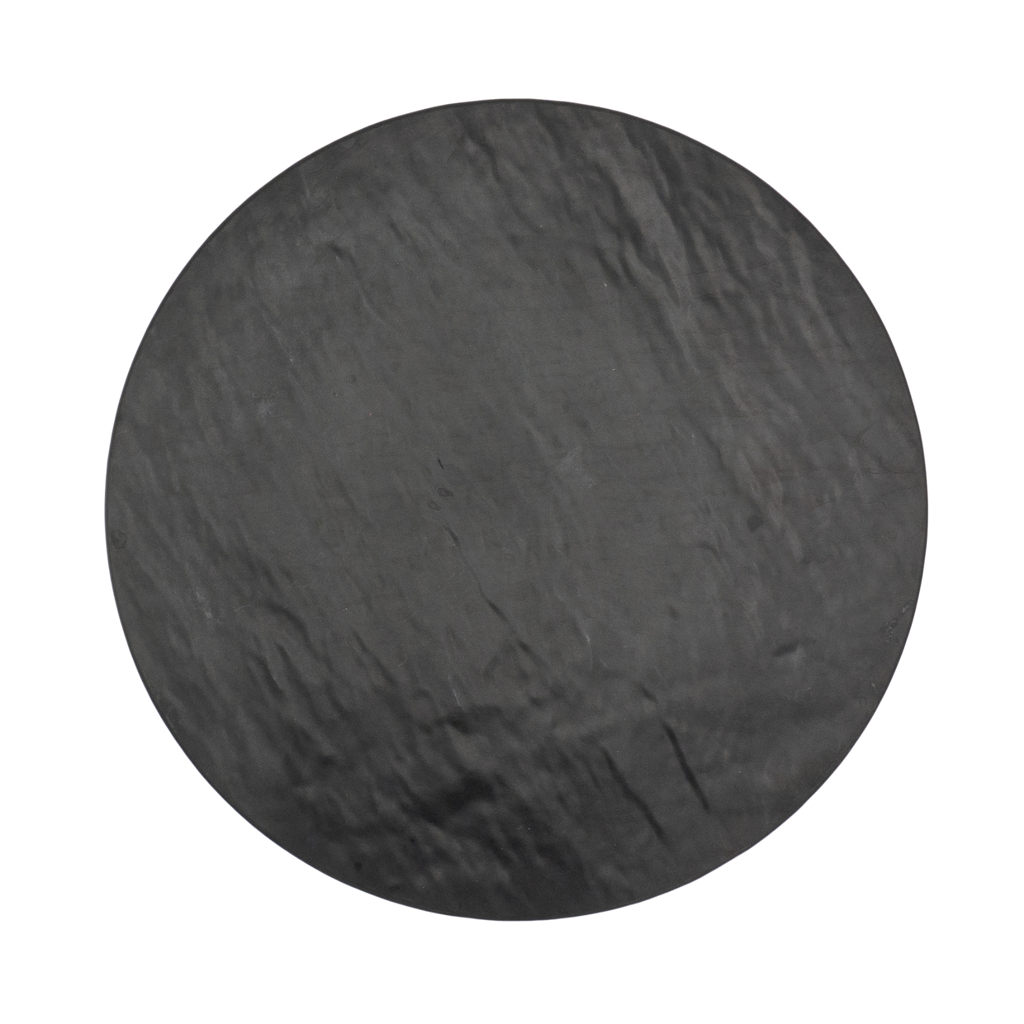 Black Marble Melamine Round Tray 13