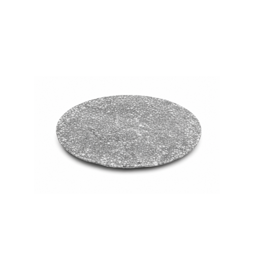 Black Marble Melamine Round Tray 13