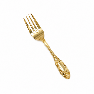 Gold 24 Karat Plated Serving Fork - Element Event Solutions