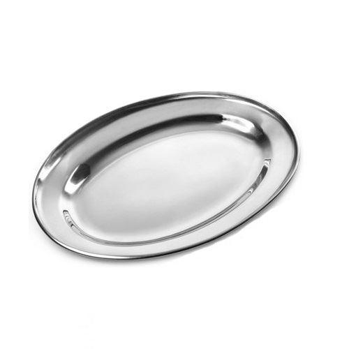 Stainless Steel Oval Tray 18