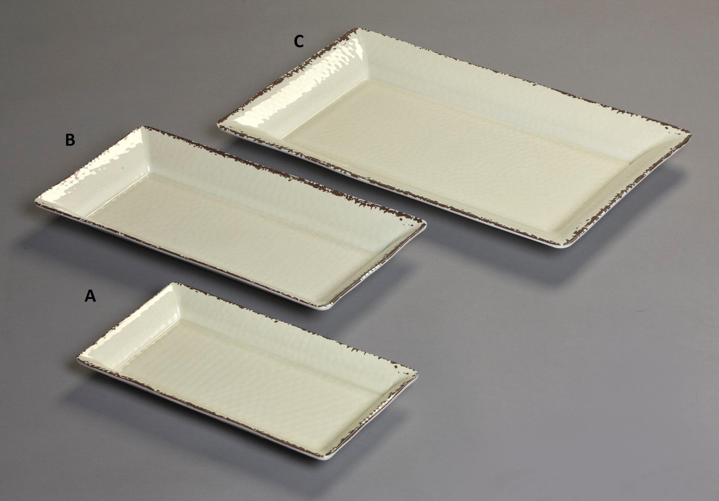 Antique IV Melamine Tray 18